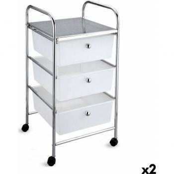 Cajonera Con Ruedas Confortime 33 x 32.5 x 65 cm (2 Piezas)