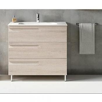 Mueble Royo Vitale con Lavabo y 3 Cajones 60 cm Blanco Nature