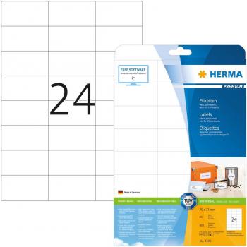 HERMA Universal-Etiketten PREMIUM, 70 x 37 mm, weiß