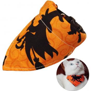 Small Medium Dog Scarf Bib for Halloween