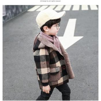 Single-breasted Wool Coat for Kids 2-9T
