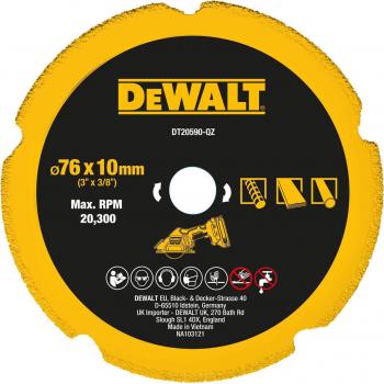 Dewalt tarcza de corte 76x1,6mm para DCS438