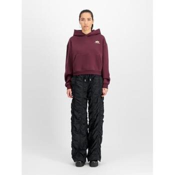 Alpha Industries Sweat à Capuche Femme Bordeaux L