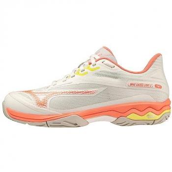 Mizuno Wave Exceed Light 2 AC Mujer: Calzado Deportivo Versátil Blanco/Coral