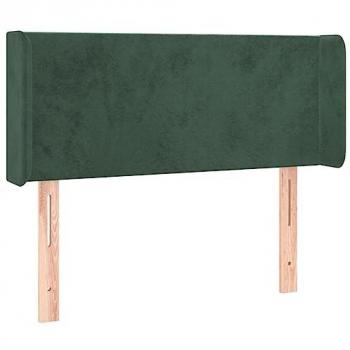 Testiera a LED Verde Scuro 103x16x78/88 cm in Velluto cod mxl 48585