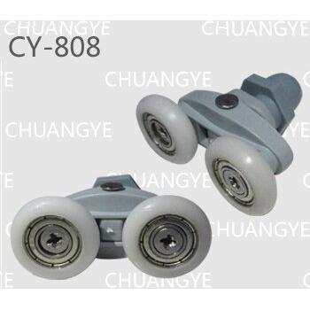 4pcs Twin Glass Shower Door Rollers