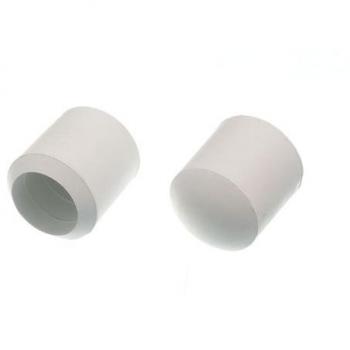 Pack of 100 White Chair Furniture Ferrules with 3/4 Inch ID