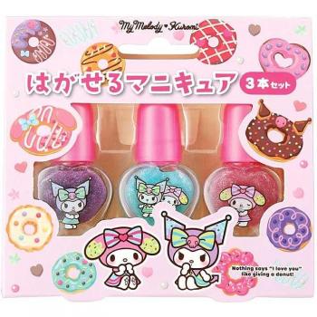 RACE Sanrio My Melody & Kuromi 3-Piece Nail Polish Set
