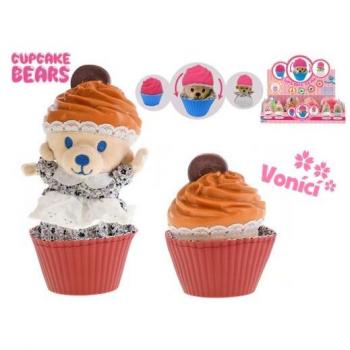 Cupcake medvídek s vůní 10 cm v blistru