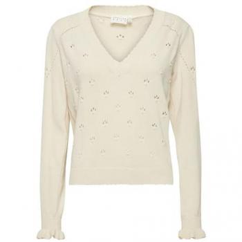 Strickpullover IRGabrielle von Atelier Rêve – beige, Birke, 100 % Baumwolle, Größe M