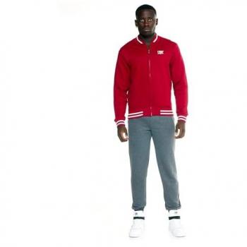 Leone 1947 Herren Trainingsanzug rot/grau
