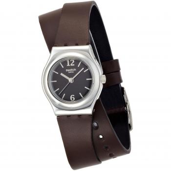 Brown Leather Swatch YSS284 Wrist Timekeeper