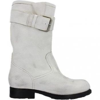 Bottes kids Pom d'Api BIKERI couleur blanche