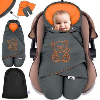 KIDIZ® Kuschelige Einschlagdecke für Babyschale