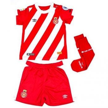 Junior Home Football Kit – Girona FC (Red/White), 18‑24 Months