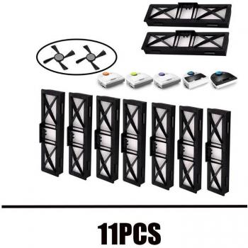 Repuesto de Filtro HEPA y Cepillos Laterales para Neato Botvac D3, D4, D5, D6, D7, D70, D75, D80, D85, 9 Uds
