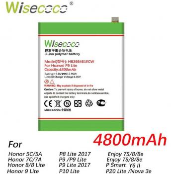 Wisecoco 4800mAh HB366481ECW Battery for Huawei Y6 II EVA-AL10