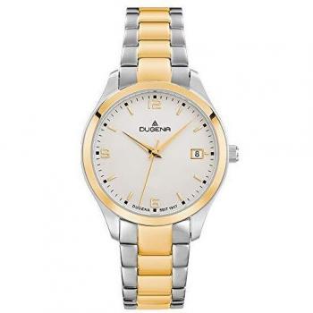 Dugena Damen Quarz-Armbanduhr Tresor Woman (Silber/Gold) – Modell 4460868