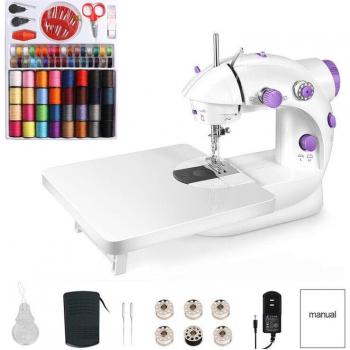 DEWIN Mini Cucitrice 202A Elettrica Casa, Scheda Espansione + Kit di 99 Parti – 220V EU