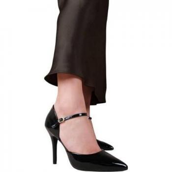Reflex Patent Leather Midheel Dames Sandalen – Zwart (UK 7)