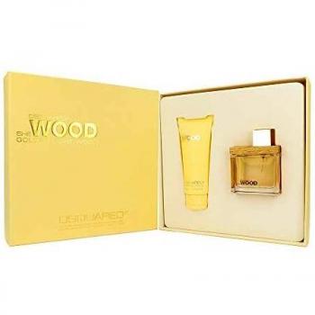 Dsquared2 Gold Light Wood Frauen-Set: Parfüm 50 ml + Körpercreme 100 ml