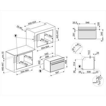 Micro‑Ondas 45 cm Smeg SO4401M1X – Design em Inox