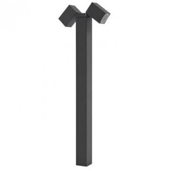 Luminaire extérieur variable Lindby Othil, 2 lampes, 80 cm, aluminium gris