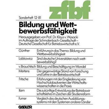 Bildung Und Wettbewerbsfahigkeit