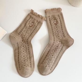 Cute Cartoon Embroidered Socks