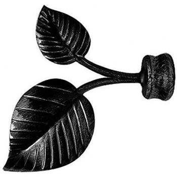 Terminale di Fuscina Riel 5437174 Foglia Nera 28 mm