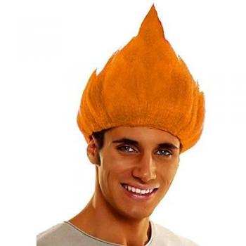 Parrucca Arancione TU Trolls Trasparente