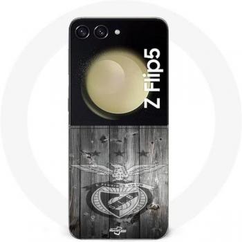 Samsung Galaxy Z Flip5 Dual‑Layer Case – Grey Benfica Print