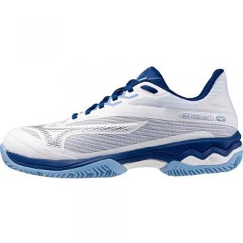 Exceed Light 2 Clay Court Tennis Shoe, Mizuno, White, Women's 5.5