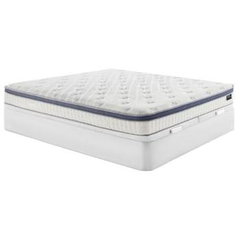 Set Letto 180x200 Bianco: Contenitore + Materasso 7-Zone (Molle, Lattice, Memory Foam)