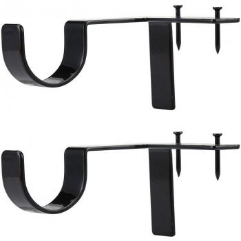 Metal Single Hook Wall Brackets for Curtain Rods