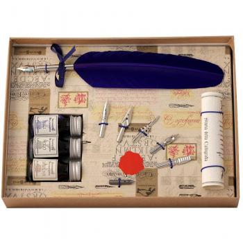 Kit Pennino Piuma con Boccette d'Inchiostro e Pennini di Ricambio