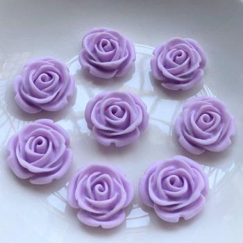 Decoración de Resina Rosa 20mm para Teléfonos y Eventos