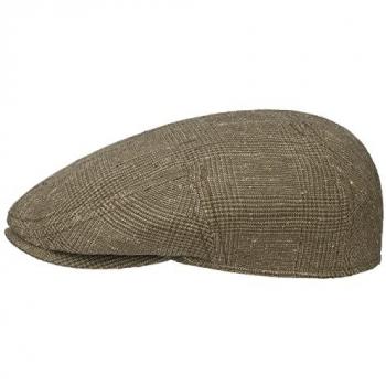 Kent Checked Flat Cap by Stetson