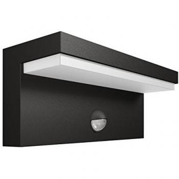 Philips myGarden LED Außenwandleuchte Bustan in anthrazit, mit Bewegungsmelder, 2700K
