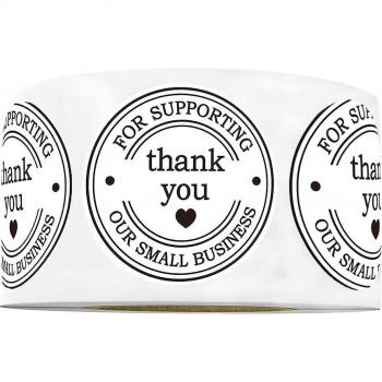1.5 Round Thank You Labels