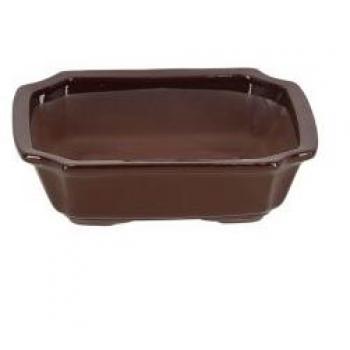 Pot pour bonsai rectangulaire M en terre cuite