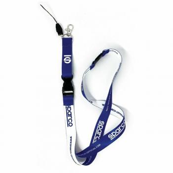 Badge Holder Sparco con Cordonnetto, Variante Viola/Bianco