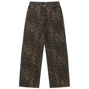 Denim féminin oversized léopard XL