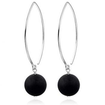 Nenalina Orecchini in Nero Argento