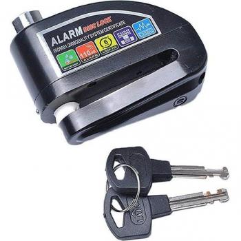 Black Motorcycle Disc Brake Lock with Alarm