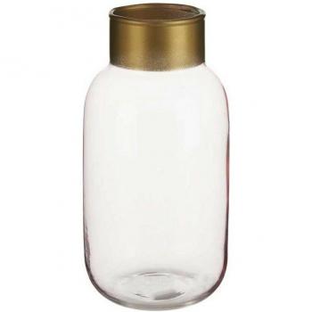 Verre Rose Doré – Vase Design 11 cm