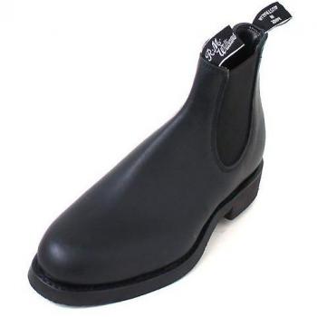 R.M. Williams Black Garden Kip, Size 38.5 – Greasy Finish
