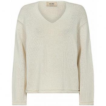 Mos Mosh Bine V-hals Trui Ecru Dames XL