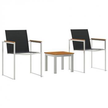 Esterni Dining Kit Acacia & Metallo – 3 Articoli