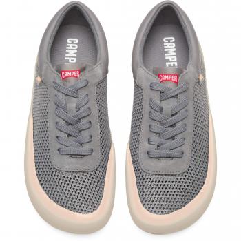 Camper Peú Rambla Women’s Grey Cotton Canvas Sneaker – 9 US / 40 EU